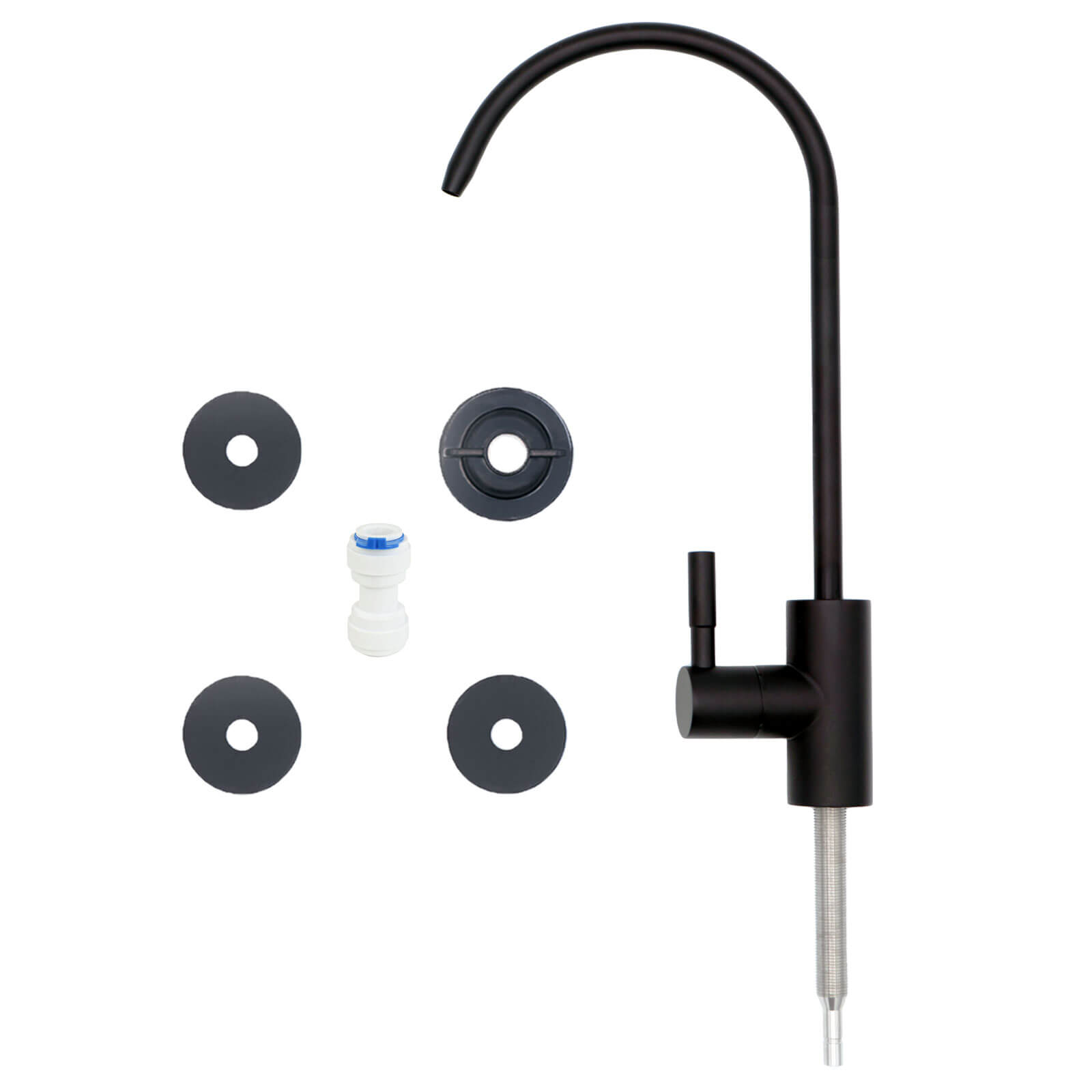 Edelstahl Osmosehahn - black edition