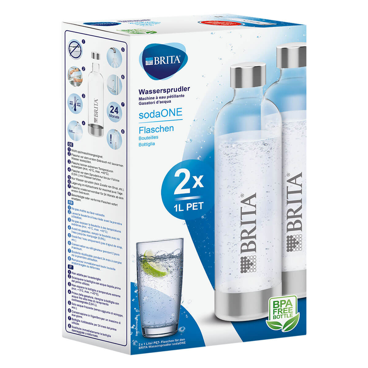 BRITA® PET Flasche sodaONE 2er-Pack