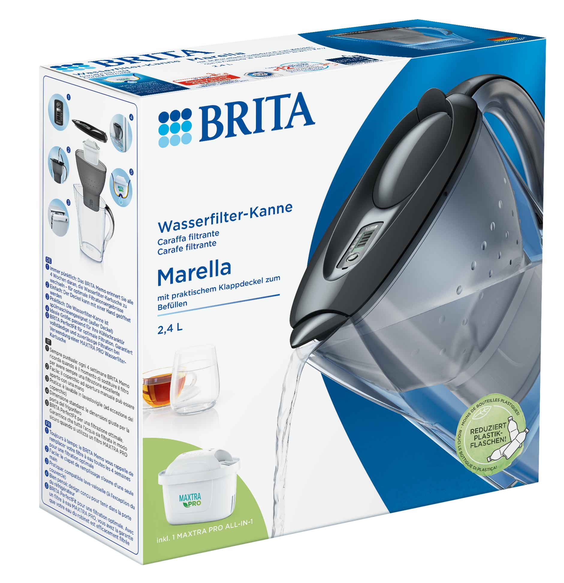 BRITA® Wasserfilter-Kanne Marella blau BRITA® Wasserfilter-Kanne Marella blau