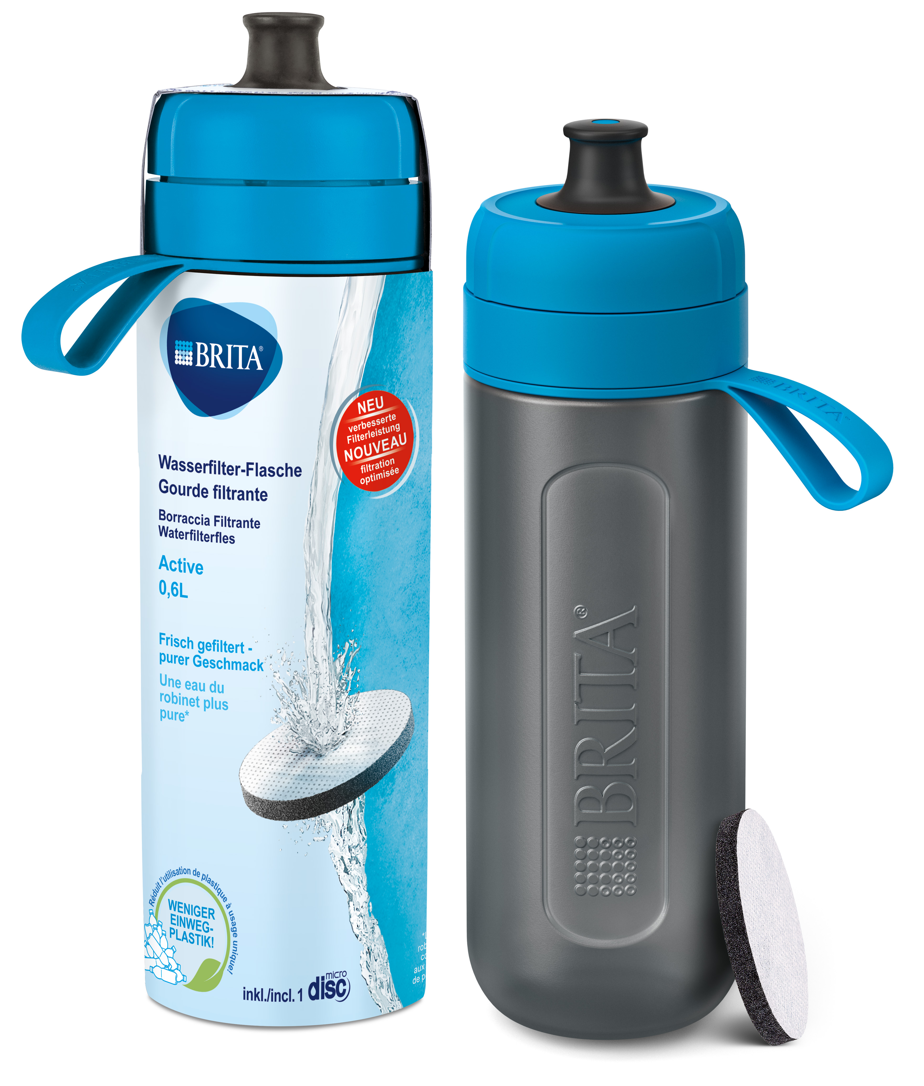 BRITA® Wasserfilter-Flasche fill&go Vital Blau