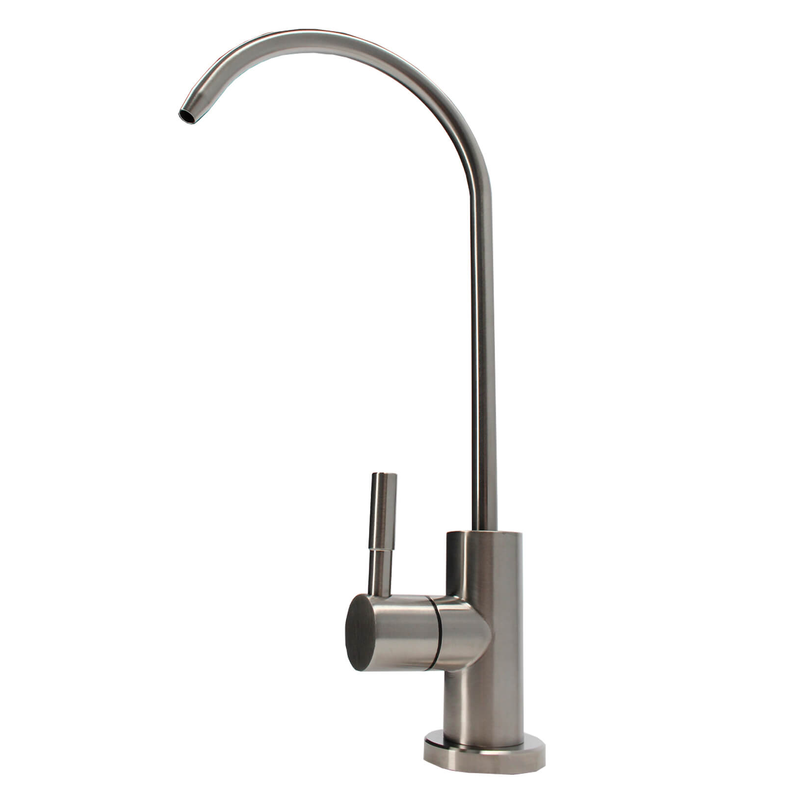 Foto des Edelstahl Wasserhahns  im Querschnitt