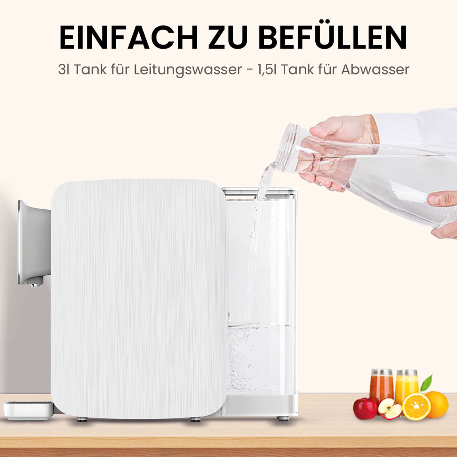 Osmoseanlage Quella Life mit gratis Glaskaraffe