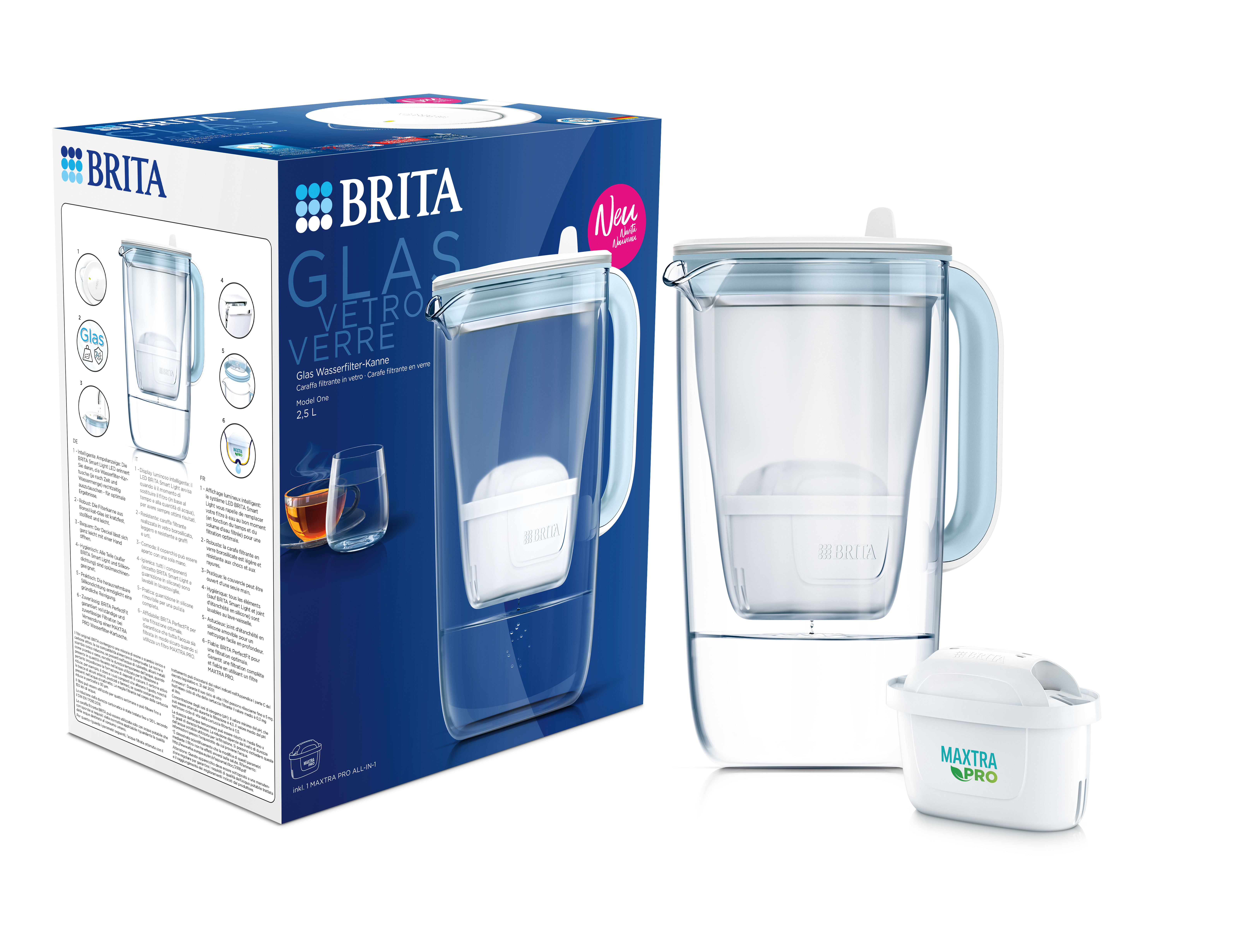 BRITA® Glas Kanne Model One BRITA® Glas Kanne Model One